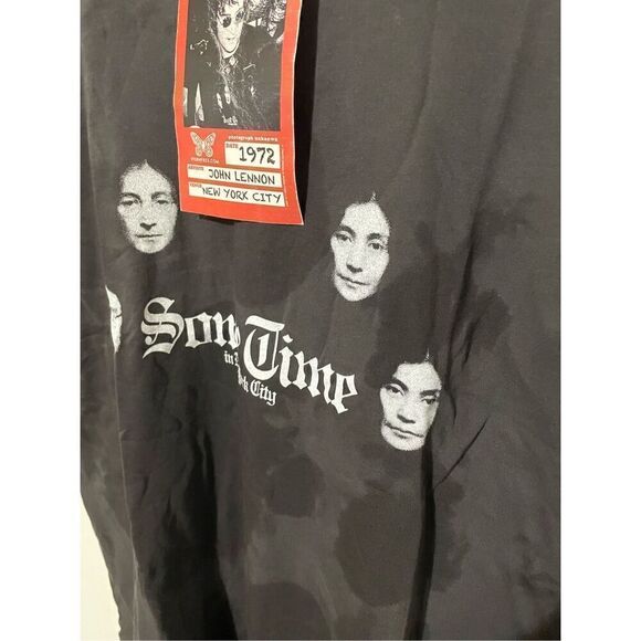NWT Men’s Small Worn Free John Lennon Vintage Tshirt Sometime in NYC Organic Cot - Picture 3 of 7